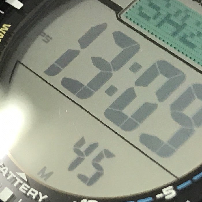 CASIO PRO TREK プロトレック Climber Line 腕時計 メンズ デジタル タフソーラー アウトドア 登山 コンパス ブラック PRG-340-1JF 中古 T1