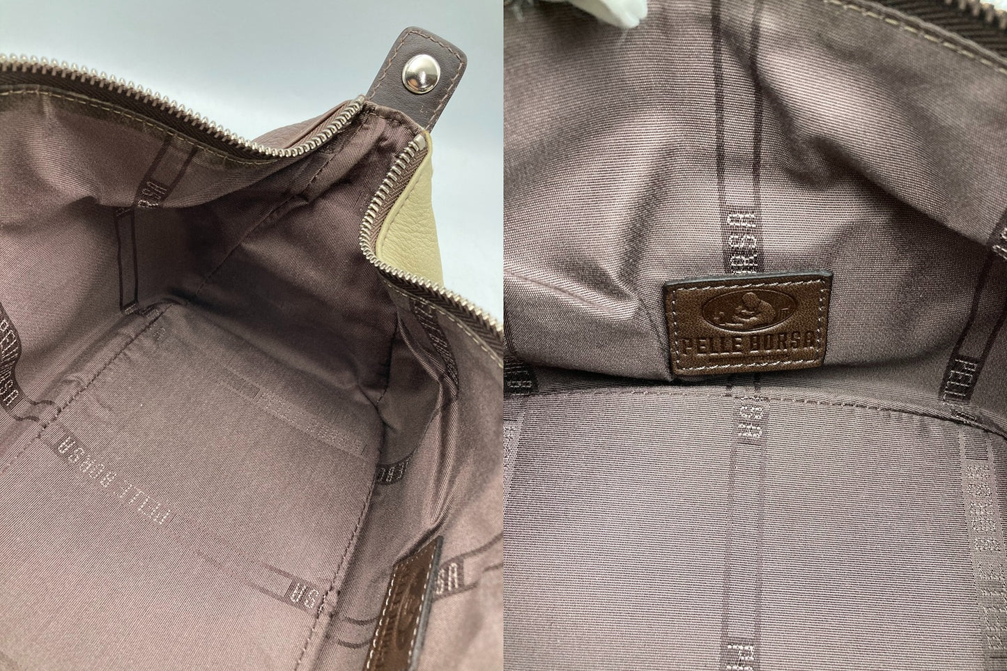 PELLE BORSA ペレボルサ レザー ハンドルバッグ 中古 D4