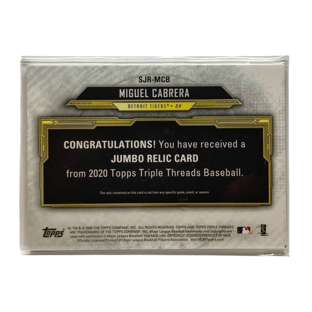 TOPPS MLBカード TRIPLE THREADS MIGUEL CABRERA TIGERS 02/27 #SJR-MCB 中古 IT2