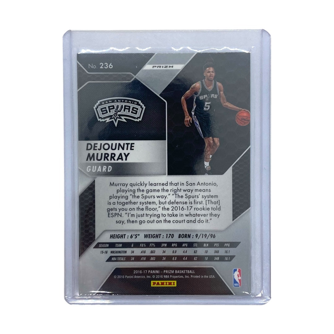 PANINI NBAカード PRIZM DEJOUNTE MURRAY SPURS #236 中古 IT2