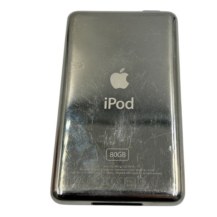 Apple アップル iPod Classic 80GB ブラック ポータブル オーディオプレーヤー クリックホイール A1238 アイポッド クラシック 音楽 中古 W1