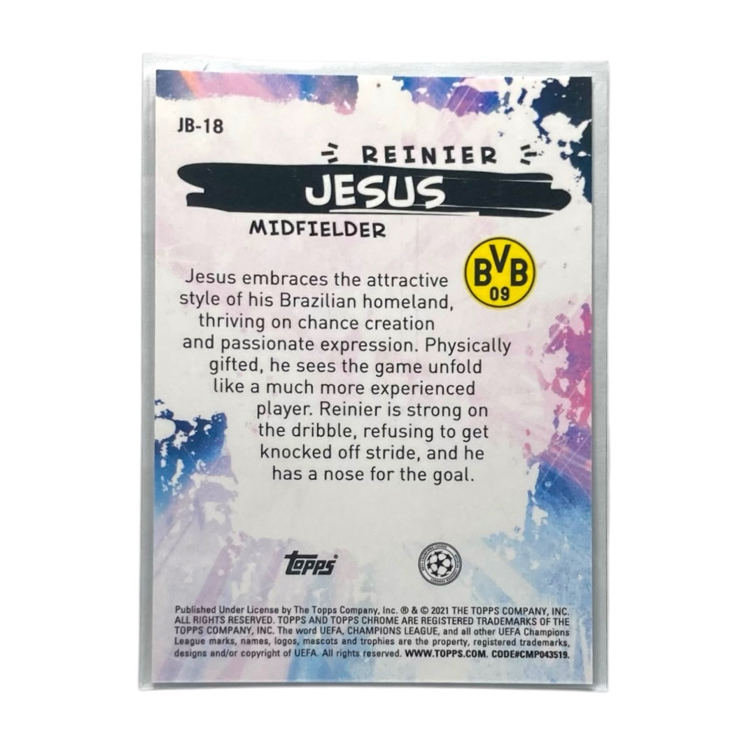 TOPPS サッカーカード CHROME JOGA BONITE REINIER JESUS BORUSSIA DORTMUND #JB-18 中古 IT2
