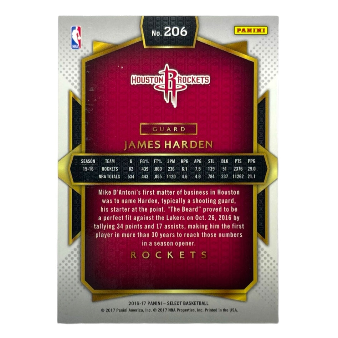 PANINI NBAカード SELECT JAMES HARDEN HOUSTON ROCKETS #206 中古 IT2