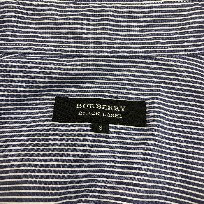 BURBERRY BLACKLABEL バーバリーブラックレーベル トップス メンズ オールシーズン シャツ ブルー Lサイズ BMW38-612-28 中古 M1