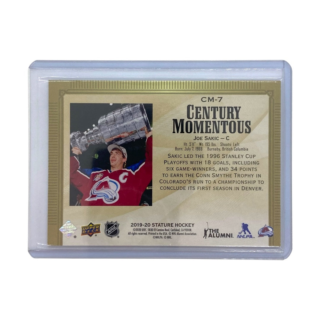UPPER DECK NHLカード STATURE JOE SAKIC COLORADO 03/99 #CM-7 中古 IT2