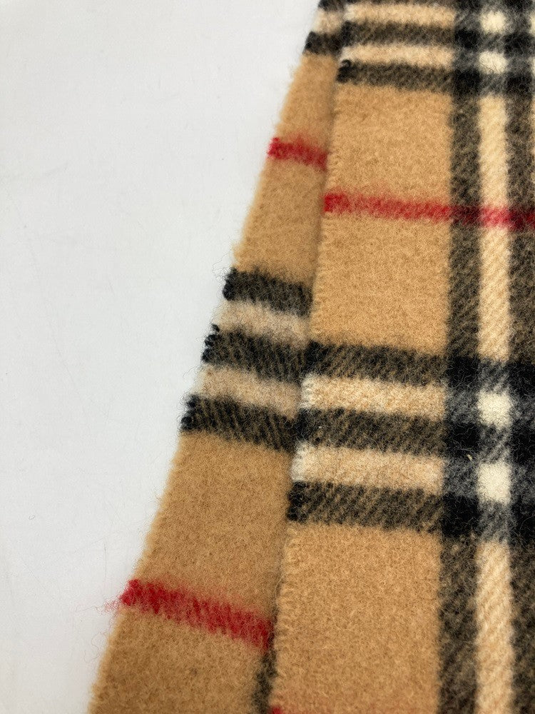 BURBERRY LONDON バーバリーロンドン 英国製 ノバチェック マフラー ウール100% 中古 4
