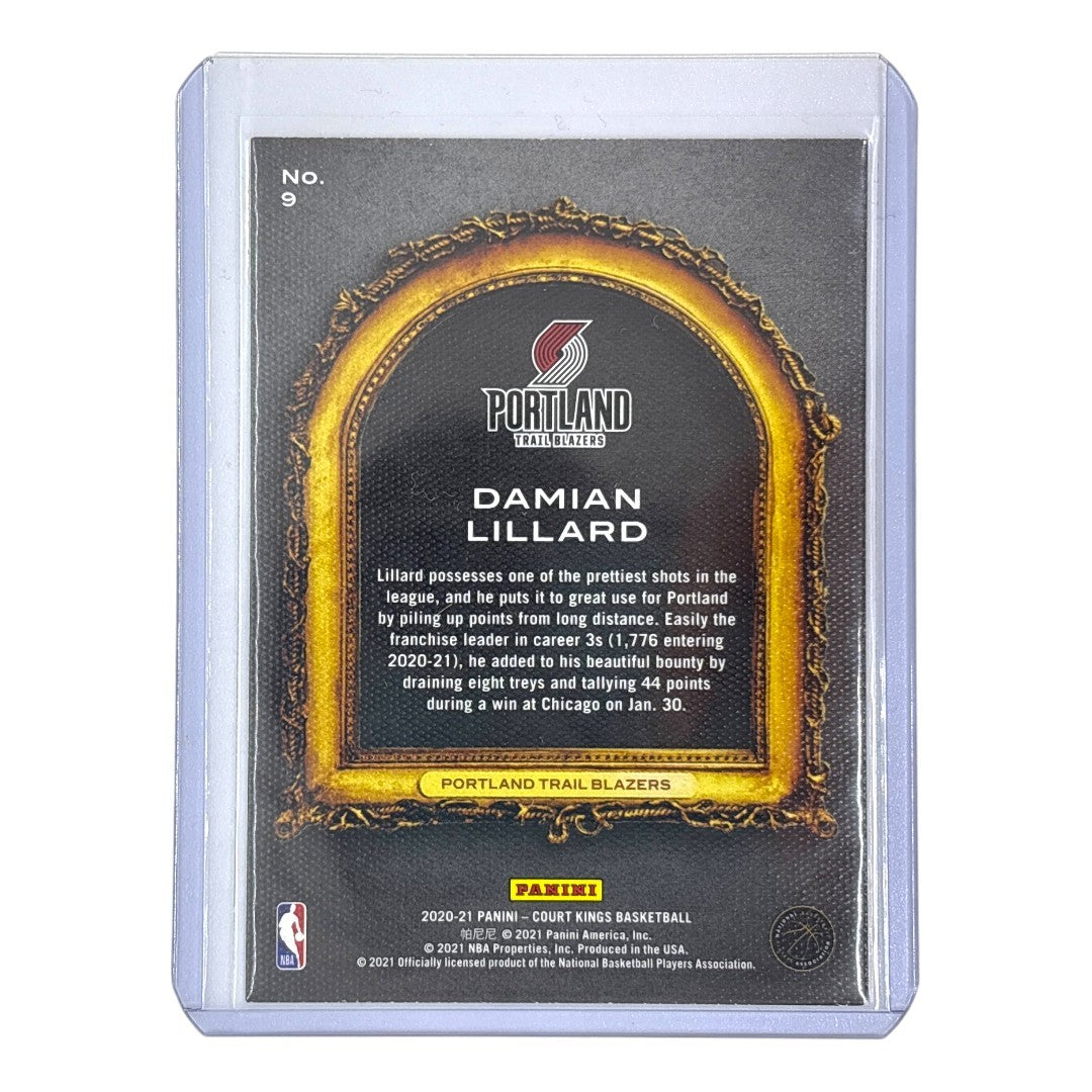PANINI NBAカード COURT KINGS DAMIAN LILLARD TRAIL BLAZERS #9 中古 IT1