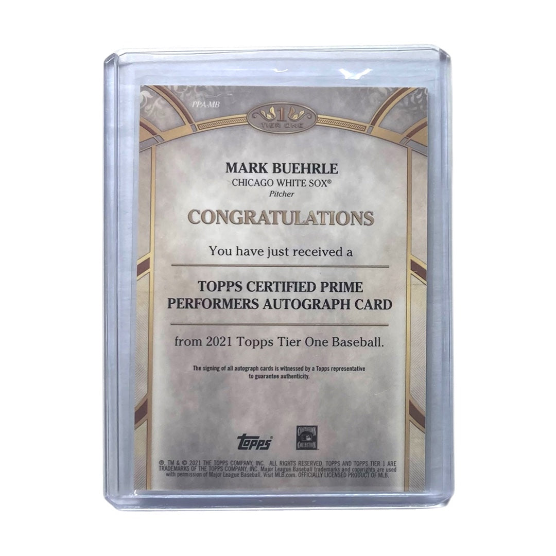 TOPPS MLBカード TIER 1 MARK BUEHRLE CHICAGO WHITE SOX /25 #PPA-MB 中古 IT2