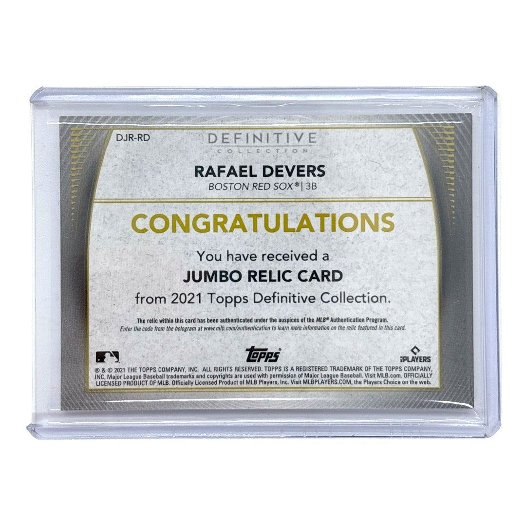 TOPPS MLBカード DEFINITIVE COLLECTION RAFAEL DEVERS BOSTON RED SOX 07/50 #DJR-RD 中古 IT1