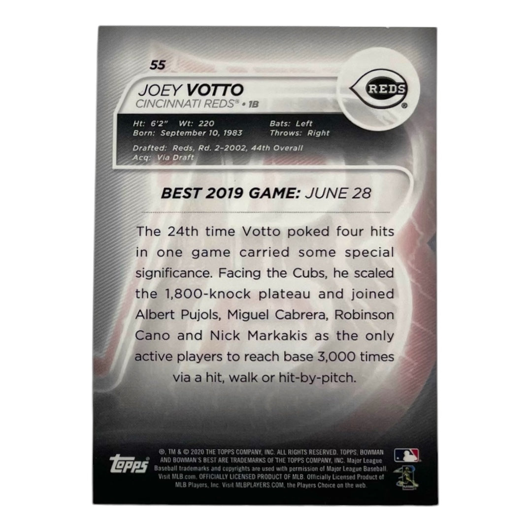 TOPPS MLBカード BOWMAN'S BEST JOEY VOTTO CINCINNATI REDS /99 #55 中古 IT2
