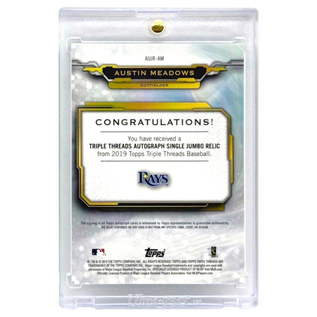 TOPPS MLBカード TRIPLE THREADS AUSTIN MEADOWS TAMPA BAY RAYS /10 #AUJR-AM 中古 IT1