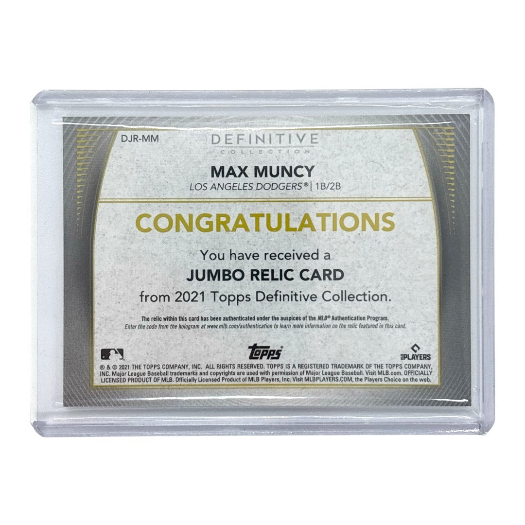 TOPPS MLBカード DEFINITIVE COLLECTION MAX MUNCY LOS ANGELES DODGERS 40/50 #DJR-MM 中古 IT1