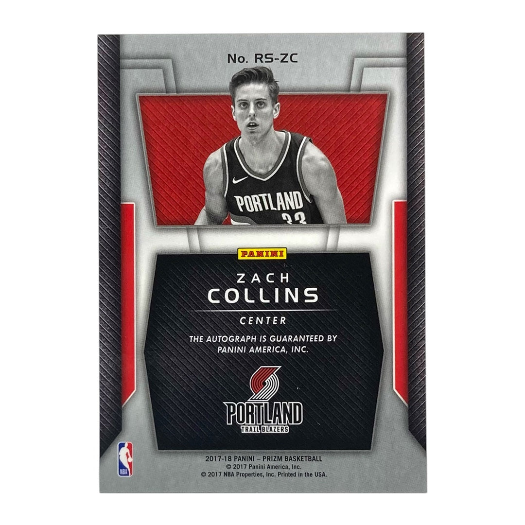 PANINI NBAカード PRIZM ZACH COLLINS PORTLAND TRAIL BLAZERS #RS-ZC 中古 IT2
