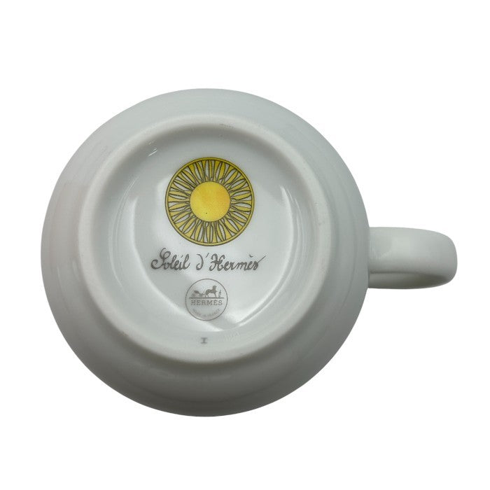 未使用品 SOLEILD’HERMES ソレイユ ドゥ エルメス マグカップ No.2 046131P ブランド 洋食器 幾何学模様 おしゃれ 中古 W4