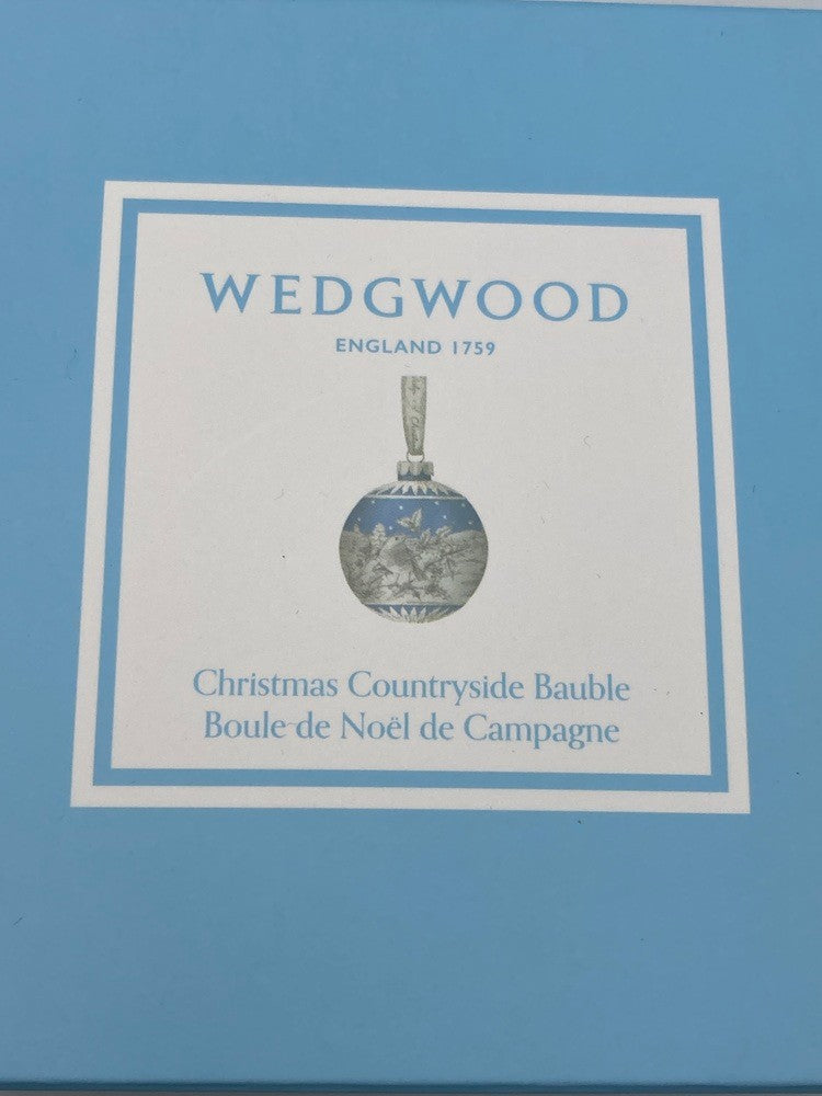 WEDGWOOD ウェッジウッド ホリデイ オーナメント Christmas Countryside Bauble 中古 D4