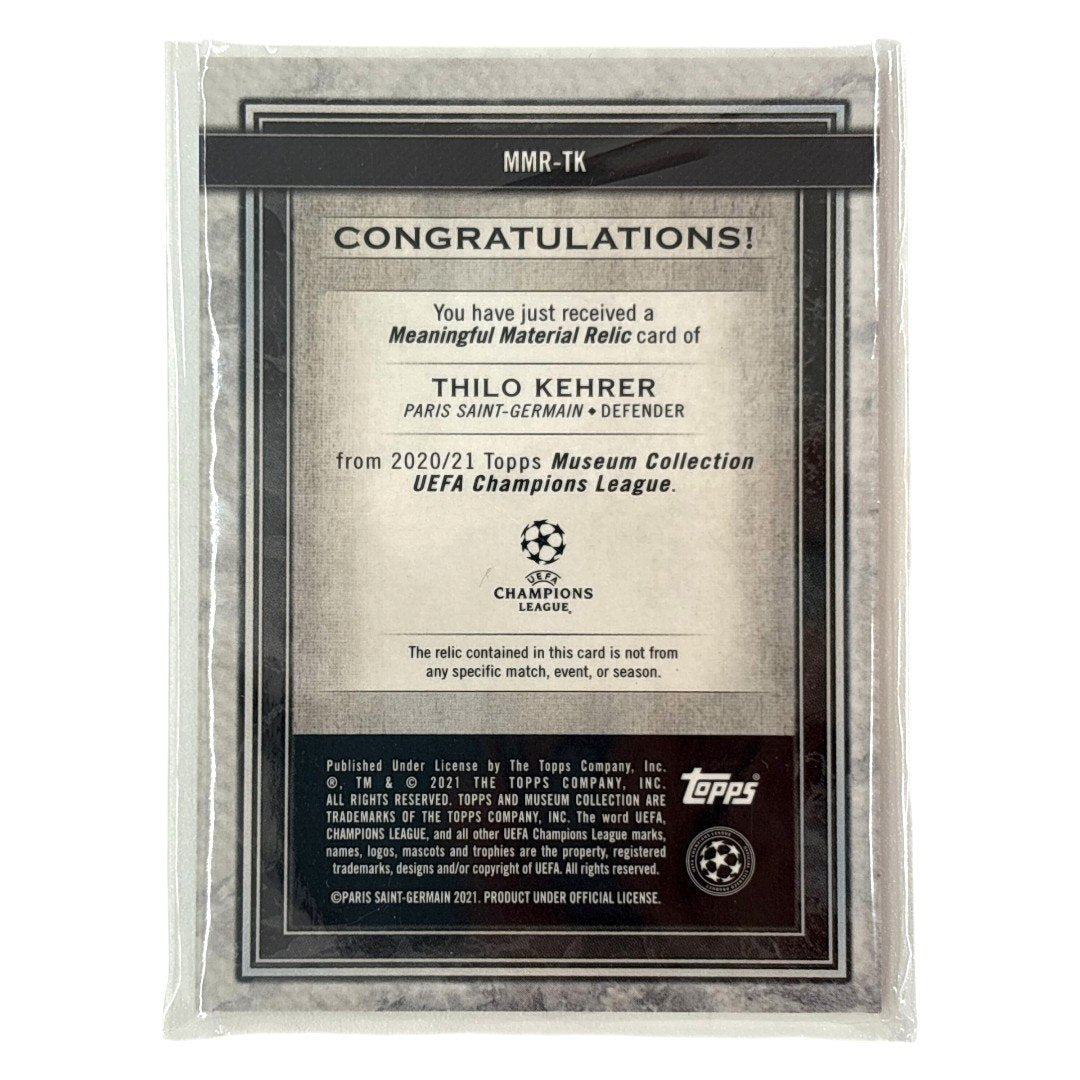 TOPPS サッカーカード MUSEUM COLLECTION THILO KEHRER PARIS SAINT-GERMAIN 013/150 #MMR-TK 中古 IT1
