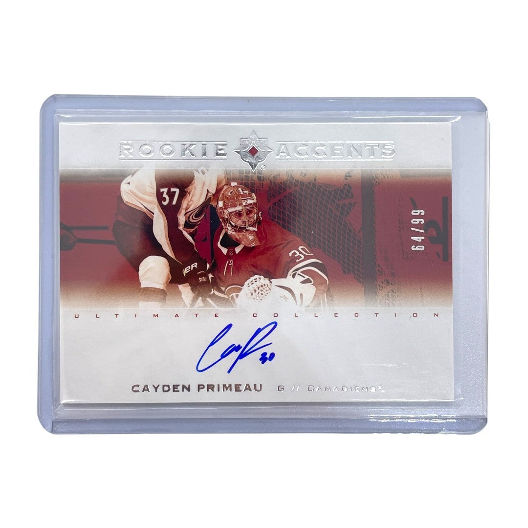 UPPER DECK NHLカード ULTIMATE COLLECTION CAYDEN PRIMEAU CANADIENS 64/99 #RA-CP 中古 IT1