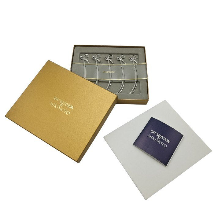 【未使用品】 MIKIMOTO ミキモト 真珠 パール付 マドラー 5本 セット TPV-100C・F 中古 H4