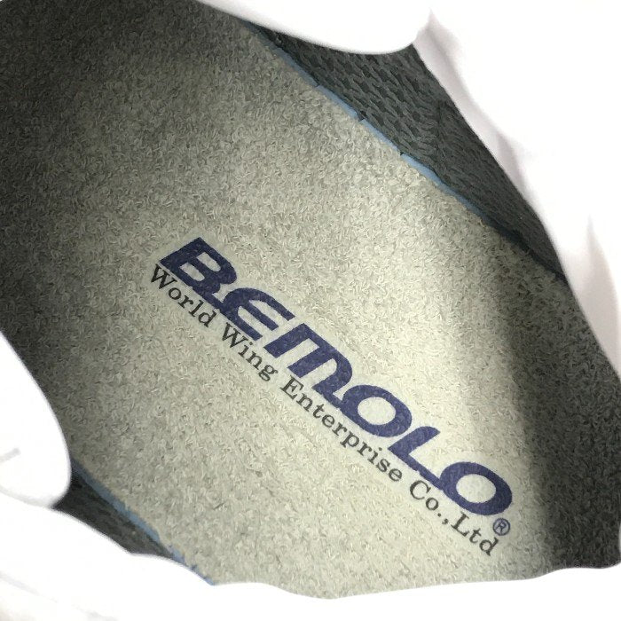 BEMOLO ビモロ ランニングシューズ メンズ クォーターカット ローカット スニーカー ホワイト/ライトグレー 28cm BW-5030 中古 T1