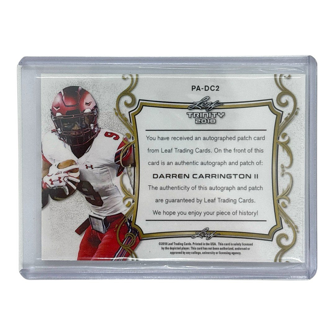 Leaf NFLカード TRINITY DARREN CARRINGTON II #PA-DC2 中古 IT1
