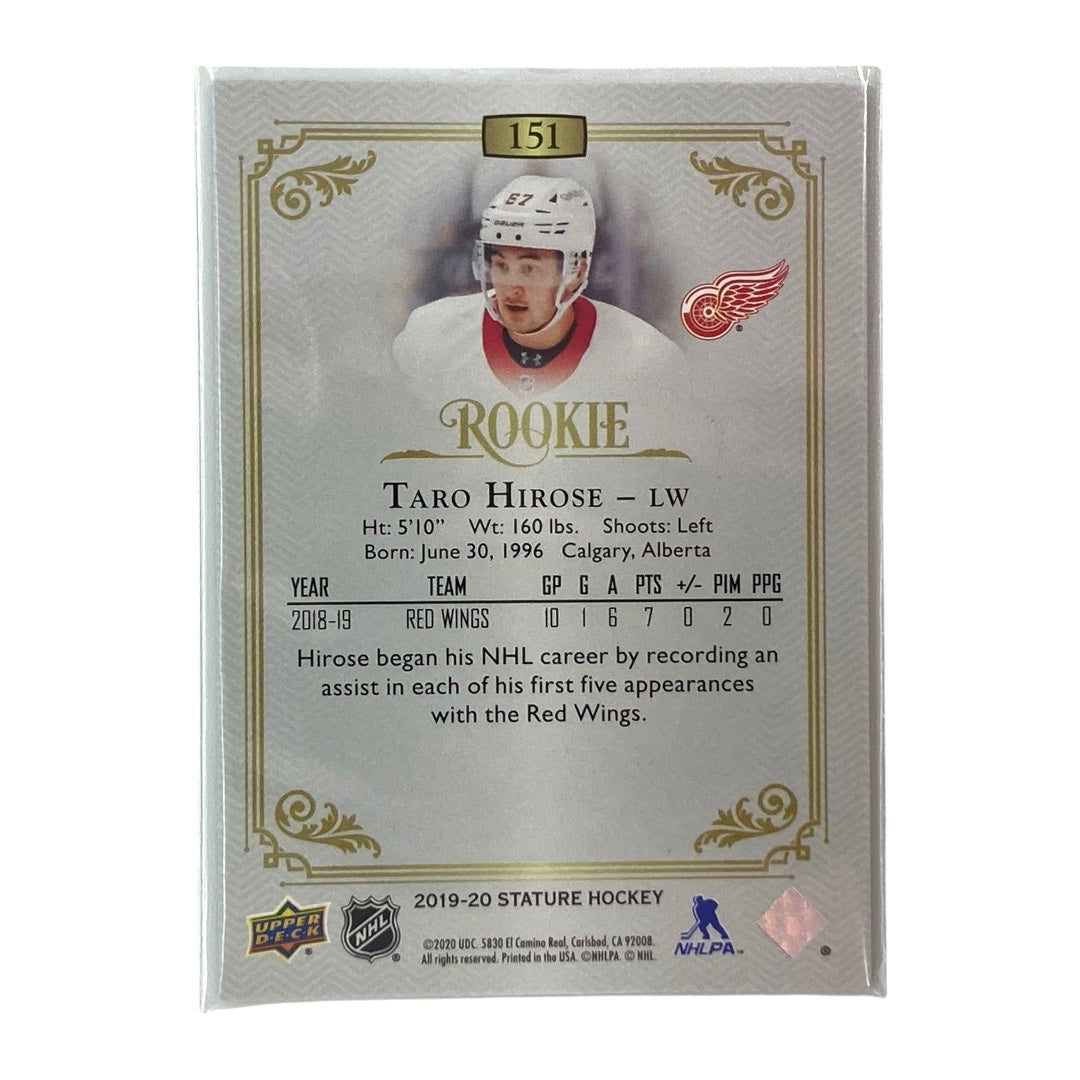 UPPER DECK NHLカード STATURE TARO HIROSE RED WINGS 21/35 #151 中古 IT2