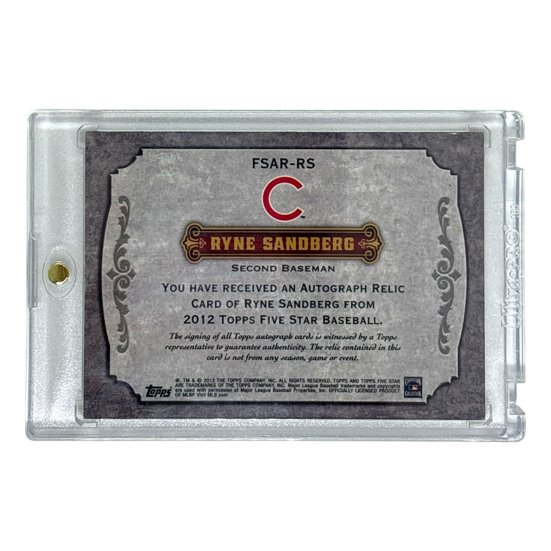 TOPPS MLBカード FIVE STAR RYNE SANDBERG CUBS /55 #FSAR-RS 中古 IT1