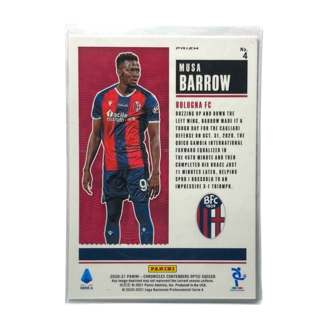 PANINI サッカーカード CHRONICLES CONTENDERS OPTIC PRIZM MUSA BARROW BOLOGNA #4 中古 IT2
