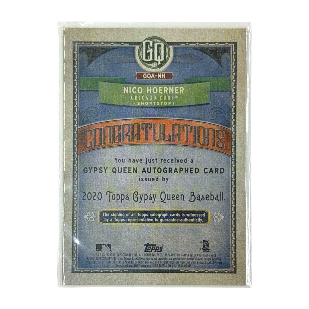 TOPPS MLBカード GYPSY QUEEN NICO HOERNER CHICAGO CUBS #GQA-NH 中古 IT1