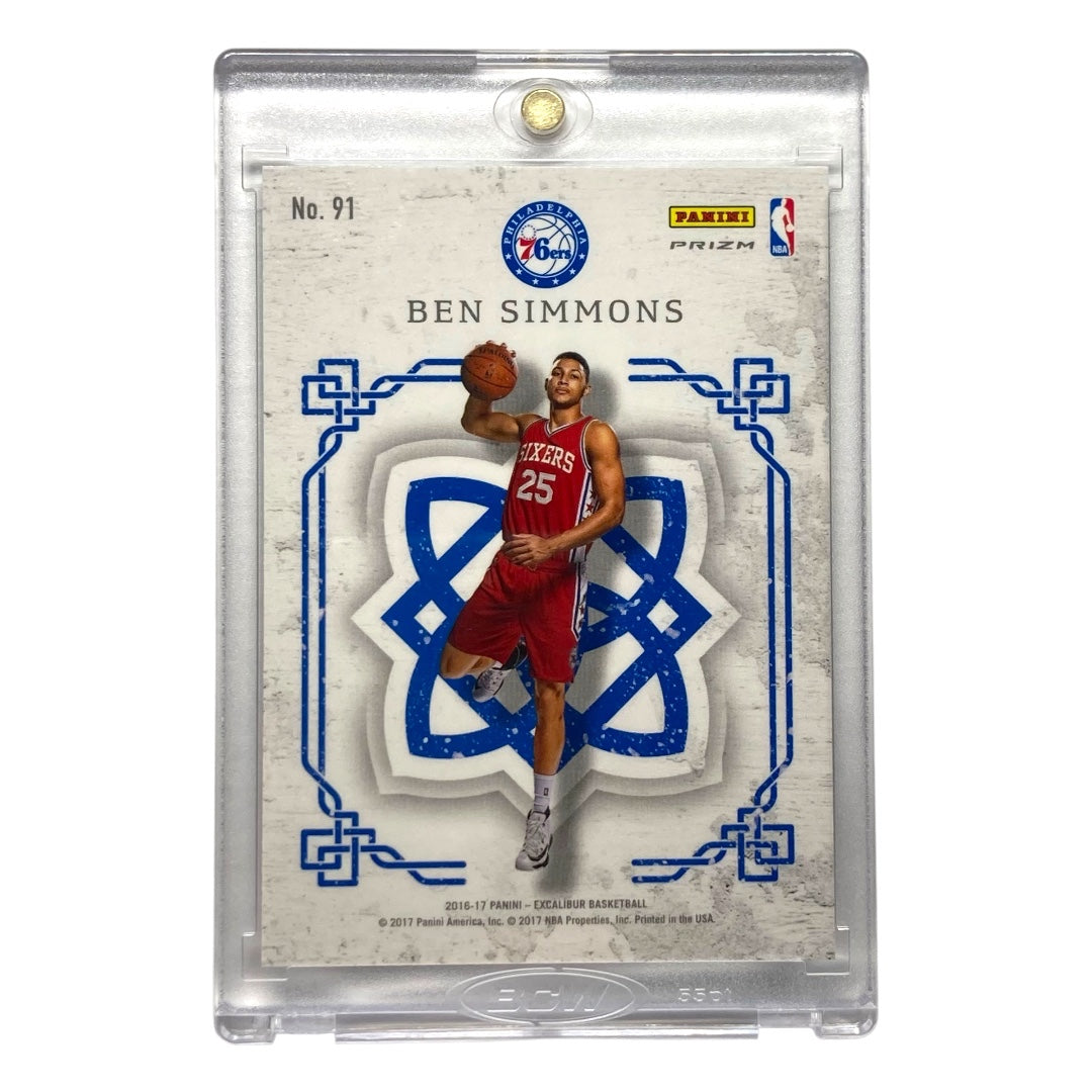 PANINI NBAカード EXCALIBUR PRIZM BEN SIMMONS 76ERS #91 中古 IT2