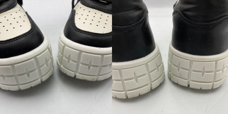 RUCO LINE ルコライン プラットフォーム スニーカー GB582 NERO-BIANCO サイズ38 中古 D4