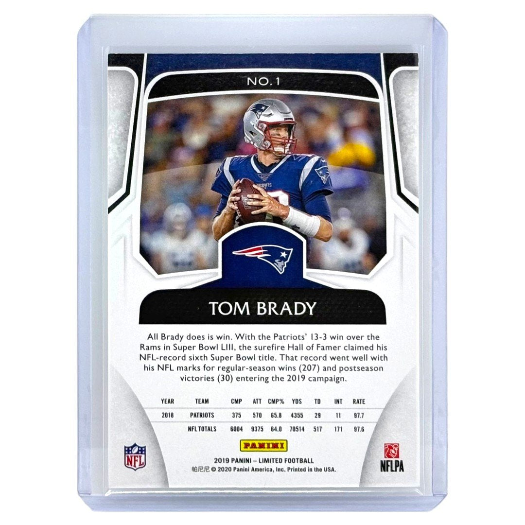 PANINI NFLカード LIMITED TOM BRADY NEW ENGLAND PATRIOTS /99 #1 中古 IT1