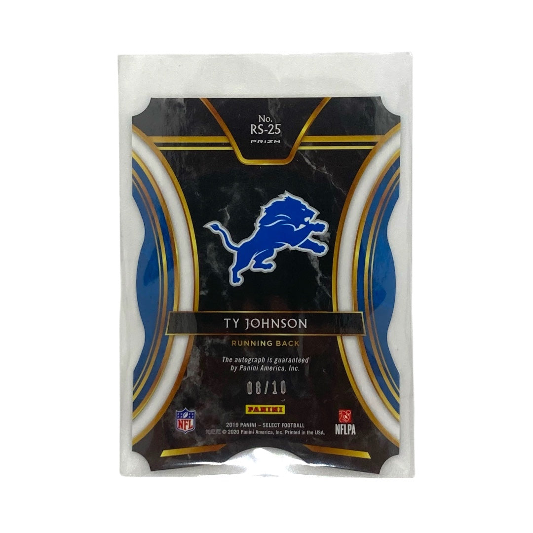 PANINI NFLカード SELECT PRIZM TY JOHNSON DETROIT LIONS 08/10 #RS-25 中古 IT2