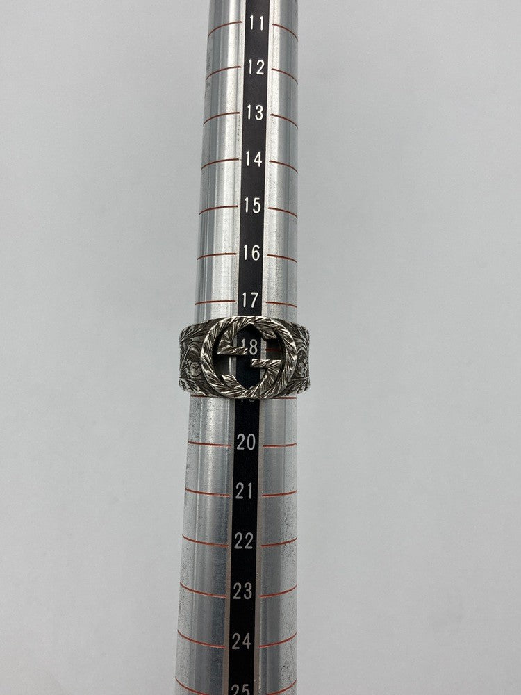 GUCCI グッチ インターロッキングG アラベスク リング SV925 サイズ18号 中古 D4