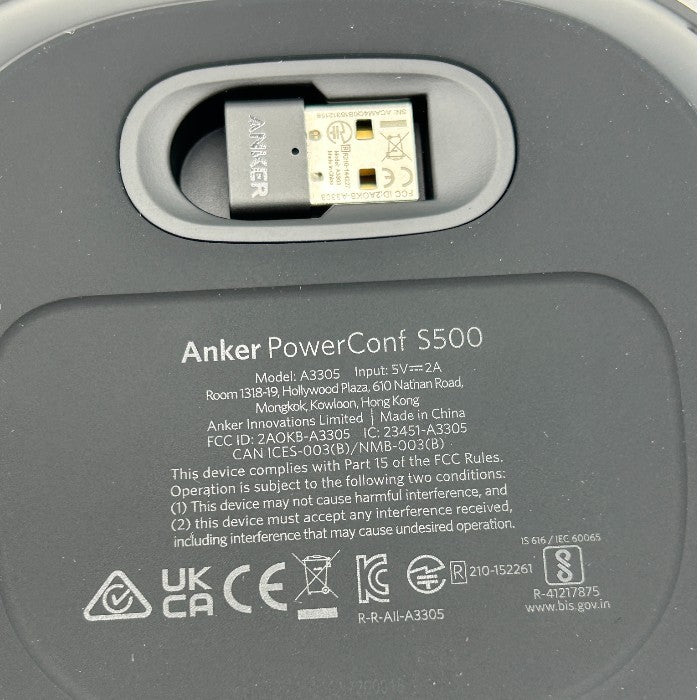 Anker アンカー Power Conf S500 ポータブル 会議用 スピーカー A3305 家電 PCアクセサリー オーディオ Bluetooth 中古 W4