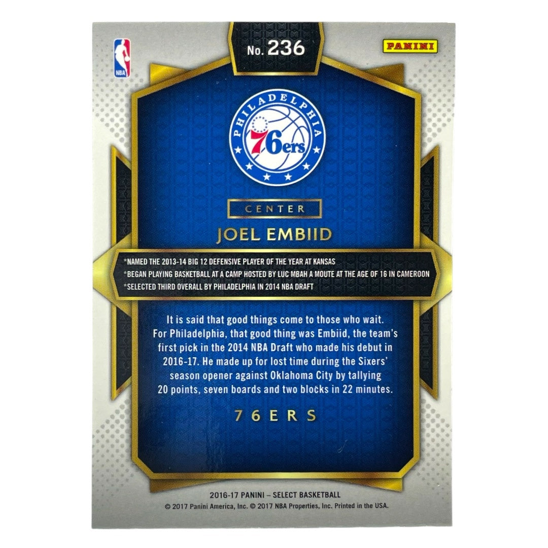 PANINI NBAカード SELECT JOEL EMBIID PHILADELPHIA 76ERS #236 中古 IT2