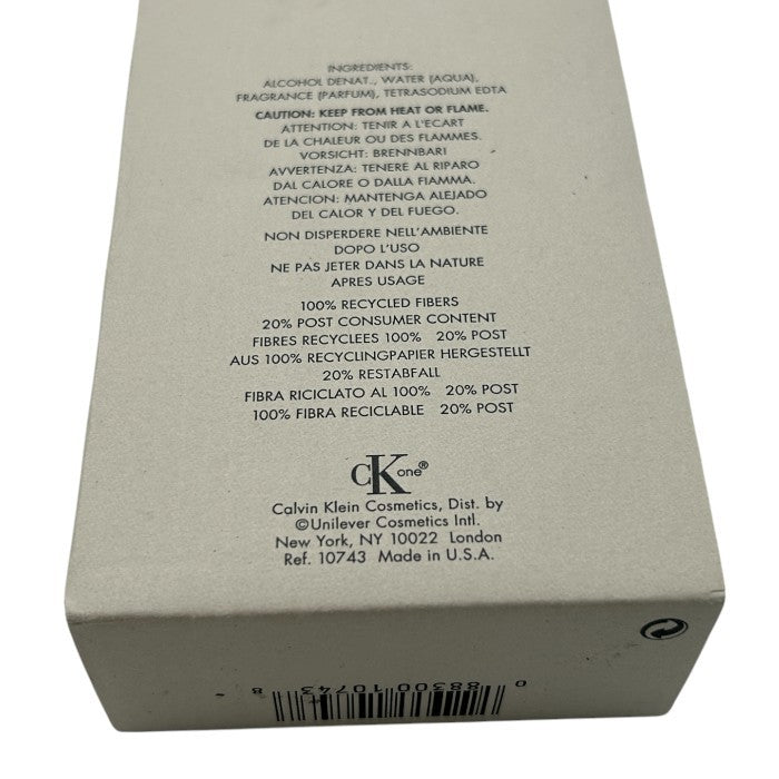 Calvin Klein カルバンクライン CKone シーケーワン 200ml 香水 ブランド ユニセックス 中古 W4