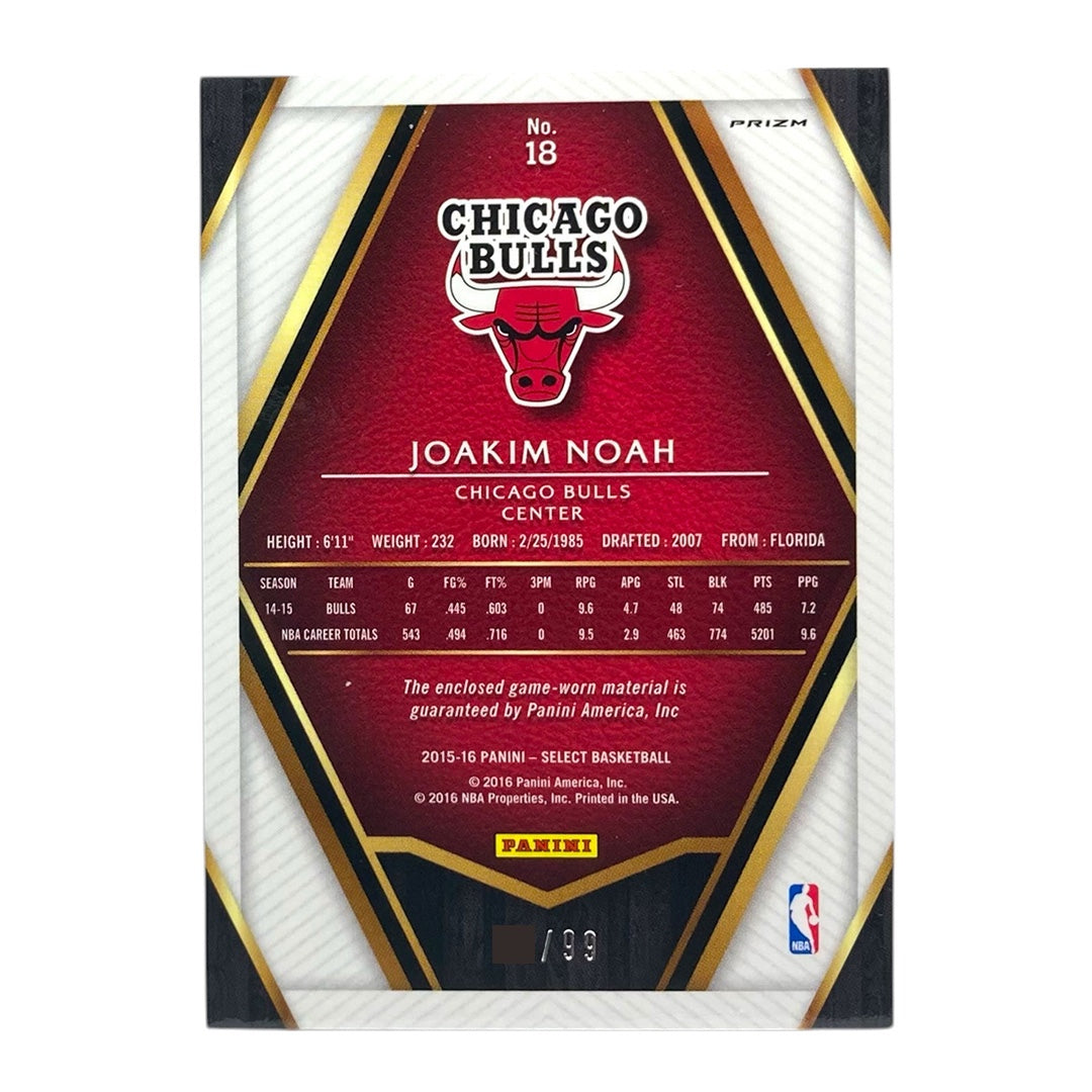 PANINI NBAカード SELECT JOAKIM NOAH PRIZM CHICAGO BULLS /99 #18 中古 IT2