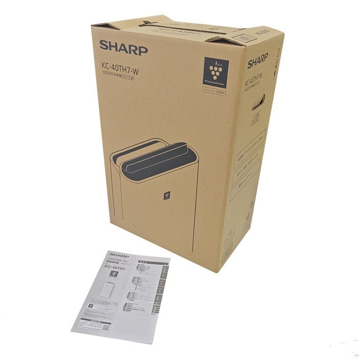 【未使用品】 SHARP シャープ 高濃度プラズマクラスター7000 加湿空気清浄機 KC-40TH7-W 中古 H1