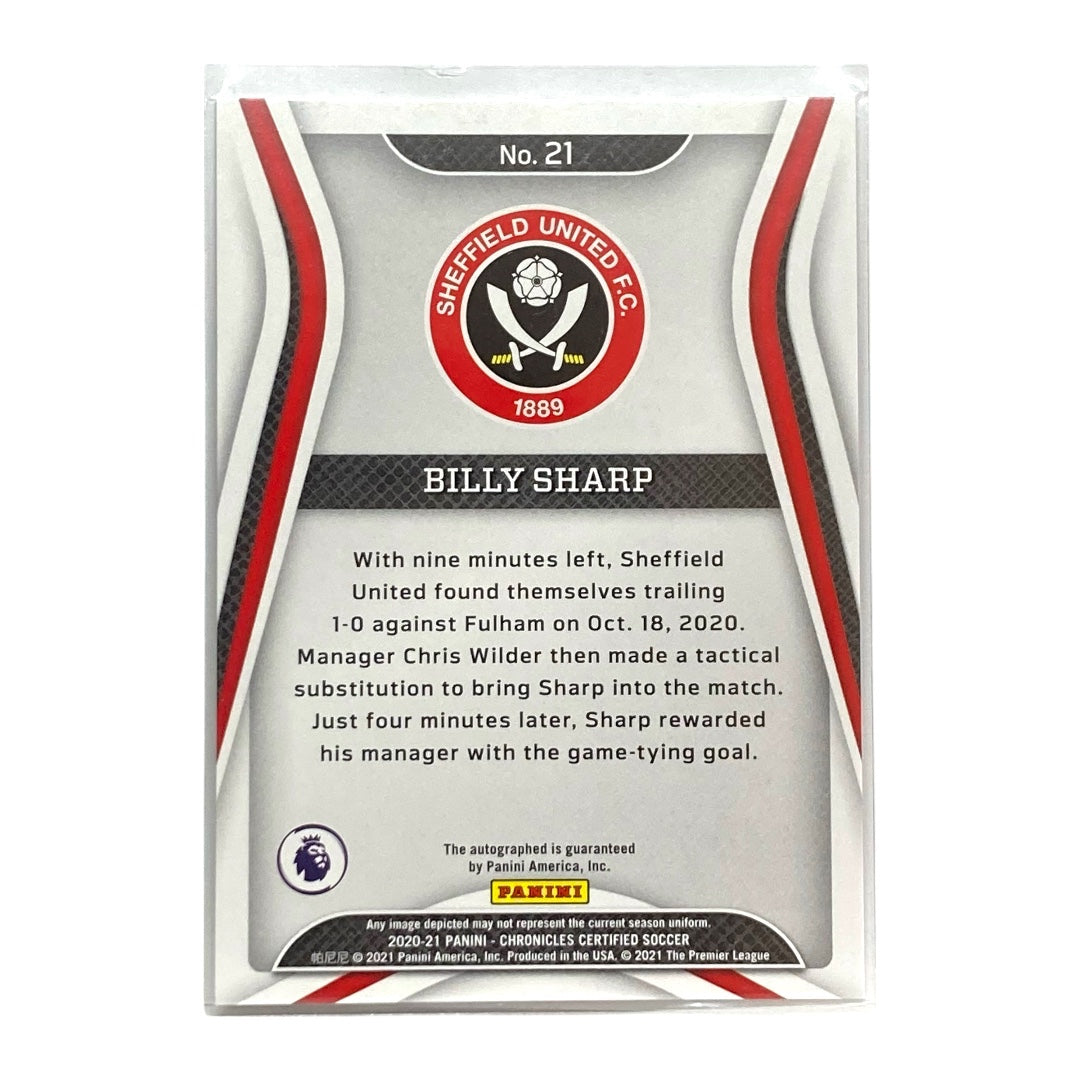 PANINI サッカーカードCHRONICLES CERTIFIED BILLY SHARP SHEFFIELD UNITED 01/99 #21 中古 IT2