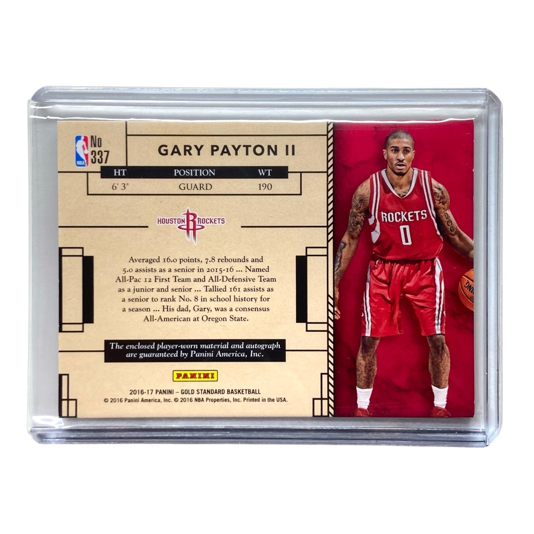 PANINI NBAカード GOLD STANDARD GARY PAYTON II ROCKETS 49/49 #337 中古 IT2
