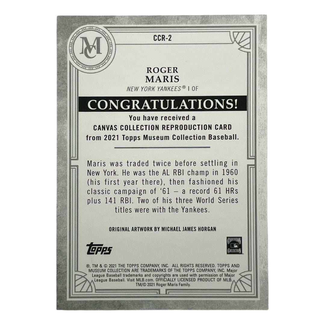 TOPPS MLBカード MUSEUM COLLECTION ROGER MARIS NEW YORK YANKEES #CCR-2 中古 IT2