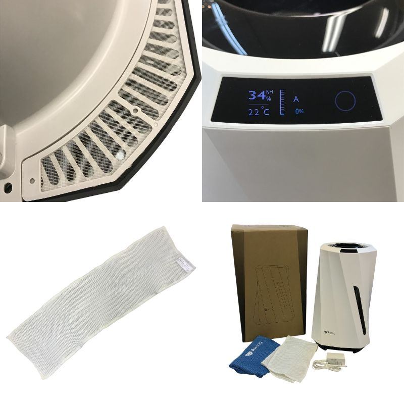 Airdog moi 気化式加湿器 ホワイト オゾンで除菌 カビ抑制 上から給水 H5 AIR-MI-P1W210 中古 T1