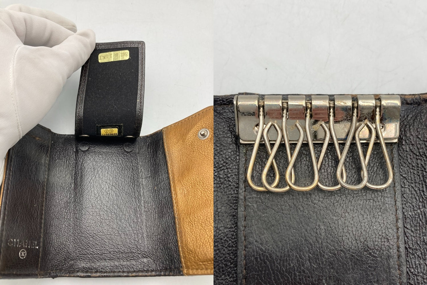 CHANEL シャネル ビコローレ キーケース 6連 中古 D4