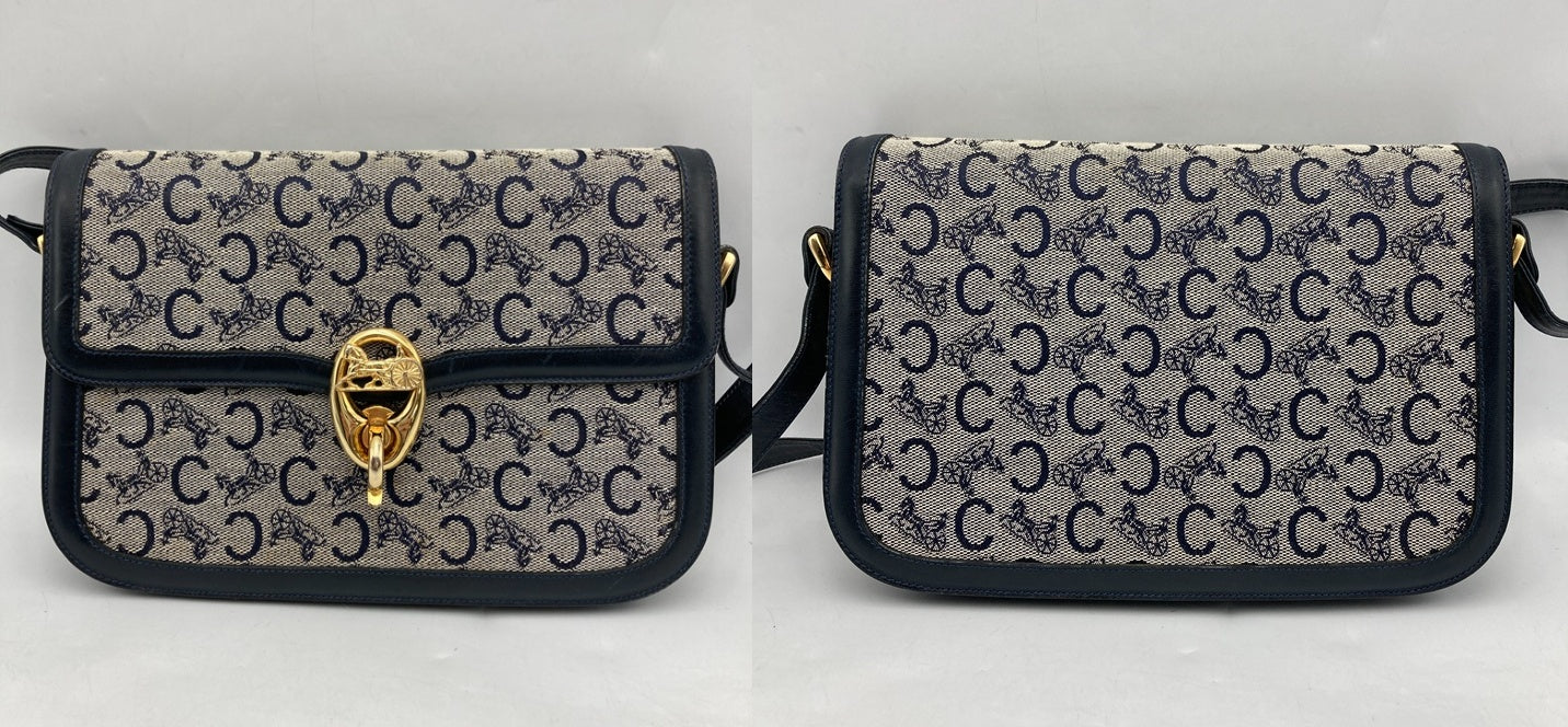 CELINE セリーヌ Cサルキー 肩掛け ショルダーバッグ レディース 中古 D4
