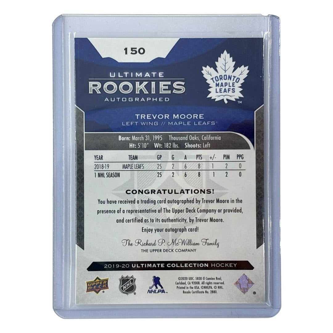 UPPER DECK NHLカード ULTIMATE COLLECTION TREVOR MOORE MAPLE LEAFS 084/299 #150 中古 IT1