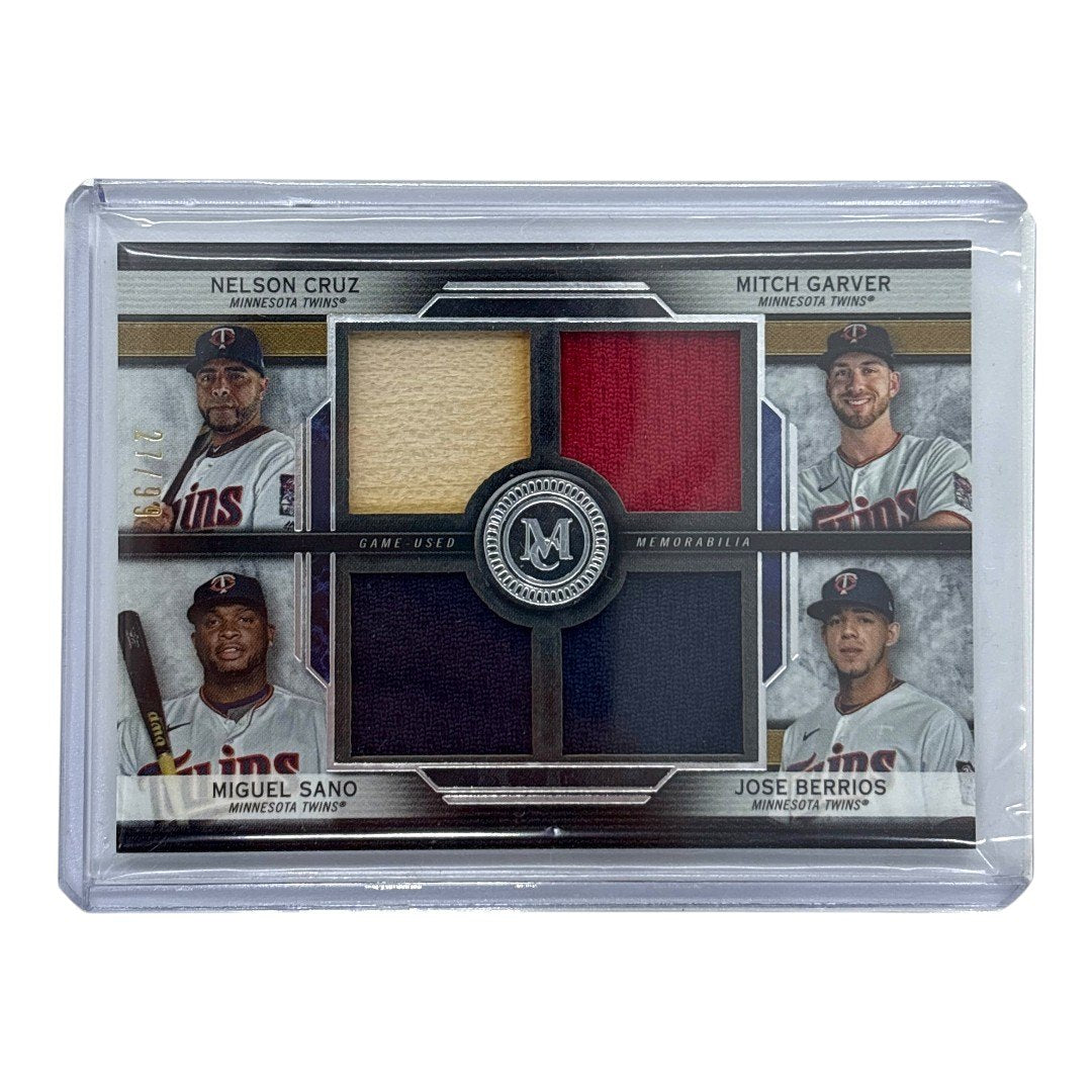 TOPPS MLBカード MUSEUM COLLECTION NELSON CRUZ MITCH GARVER MIGUEL SANO JOSE BERRIOS MINNESOTA TWINS 27/99 #FPR-CGSB 中古 IT1