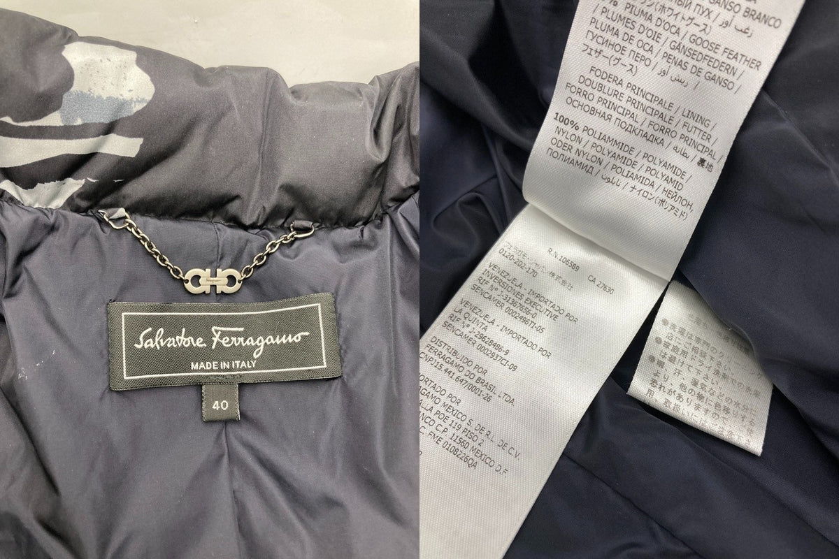 Salvatore Ferragamo フェラガモ ダウンジャケット サイズ40 レディース 中古 D4