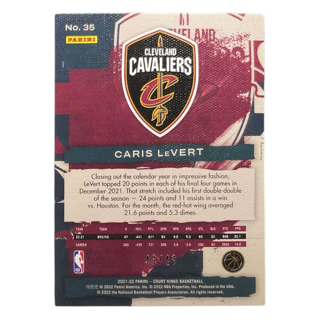 PANINI NBAカード COURT KINGS CARIS LEVERT CAVALIERS /49 #35 中古 IT2