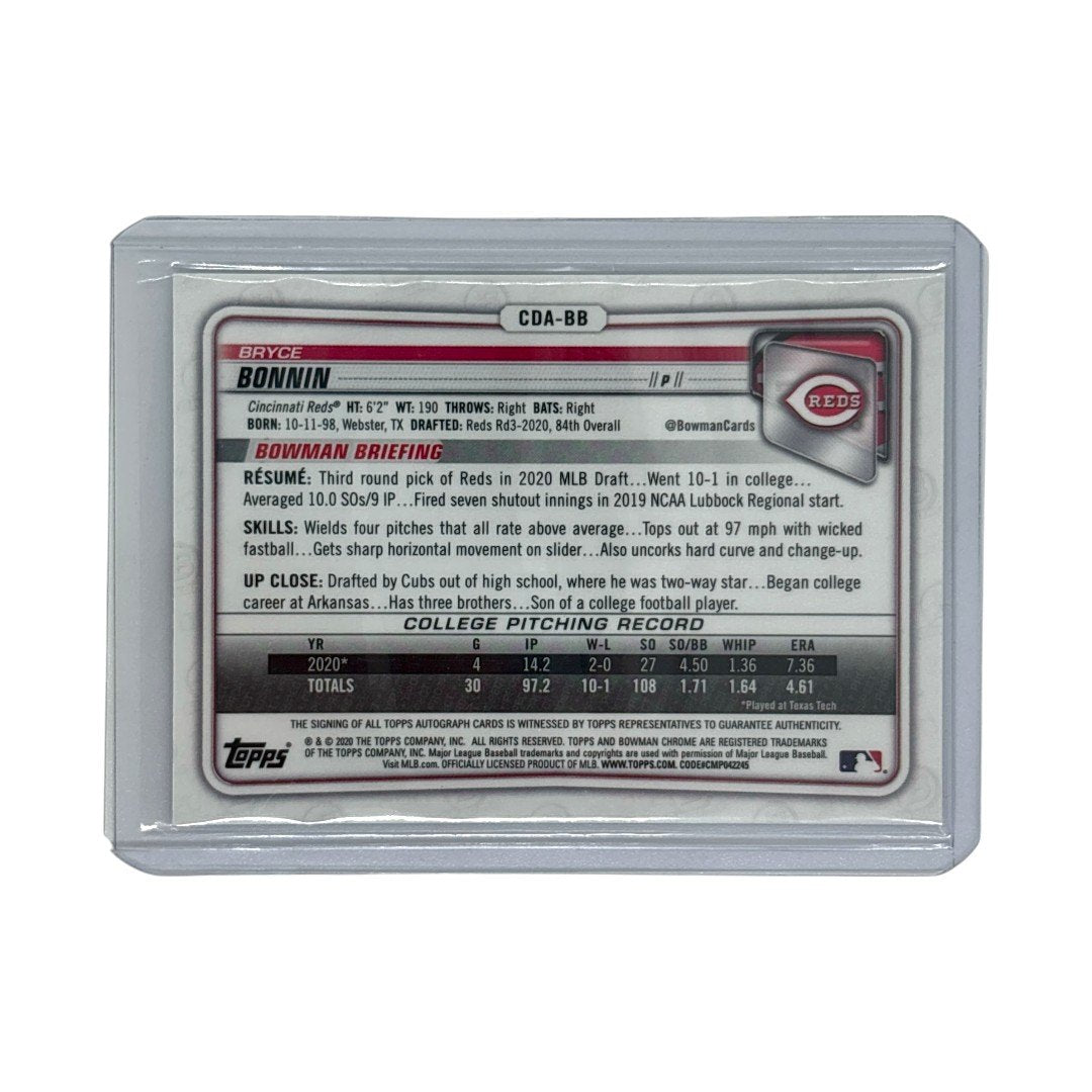 TOPPS MLBカード BOWMAN CHROME 1ST BRYCE BONNIN CINCINNATI REDS 142/150 #CDA-BB 中古 IT1