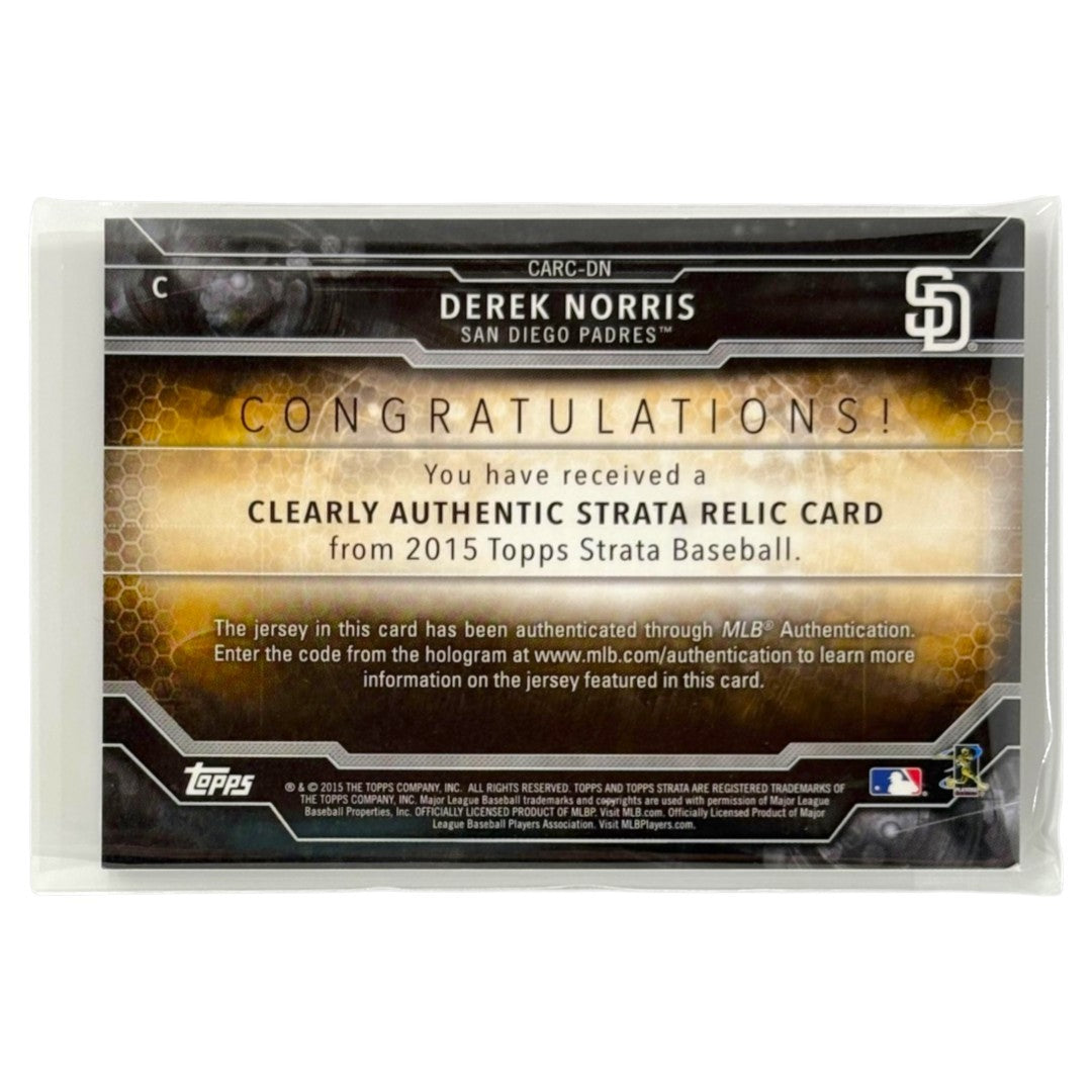 TOPPS MLBカード STRATA DEREK NORRIS SAN DIEGO PADRES #CARC-DN 中古 IT1